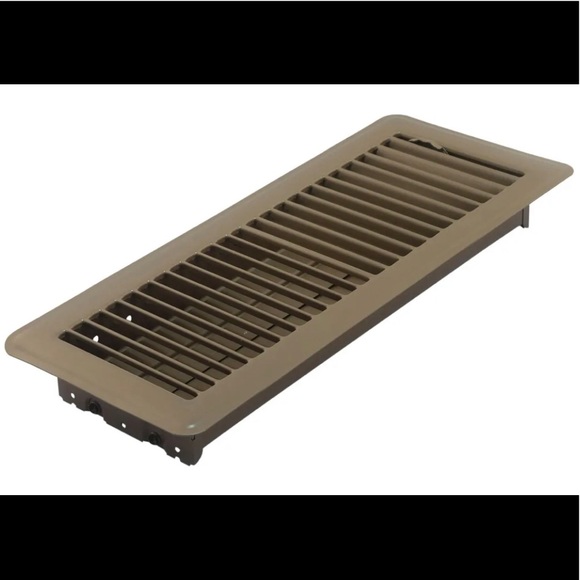 Accord ABFRBR412 Floor Register with Louvered Design, 4” x 12” Brown - New - Picture 1 of 4